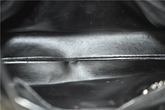 Authentic GUCCI Vintage Shoulder Hand Bag Purse Leather 0013034 Black 2899E