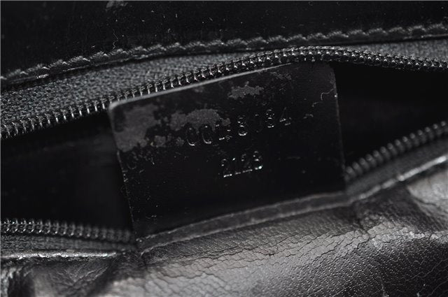 Authentic GUCCI Vintage Shoulder Hand Bag Purse Leather 0013034 Black 2899E