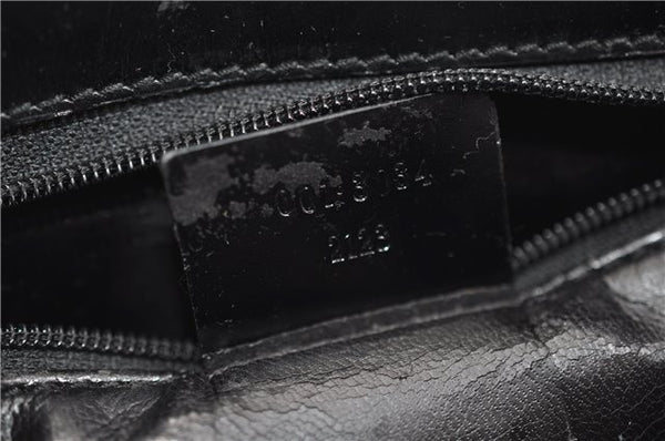 Authentic GUCCI Vintage Shoulder Hand Bag Purse Leather 0013034 Black 2899E