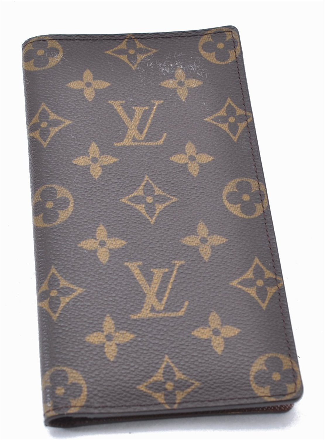 Authentic Louis Vuitton Monogram Porte Valeurs Cartes Credit M61823 Wallet 2899F