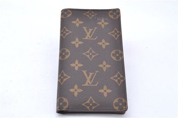 Authentic Louis Vuitton Monogram Porte Valeurs Cartes Credit M61823 Wallet 2899F