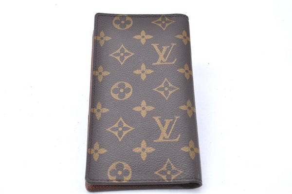 Authentic Louis Vuitton Monogram Porte Valeurs Cartes Credit M61823 Wallet 2899F