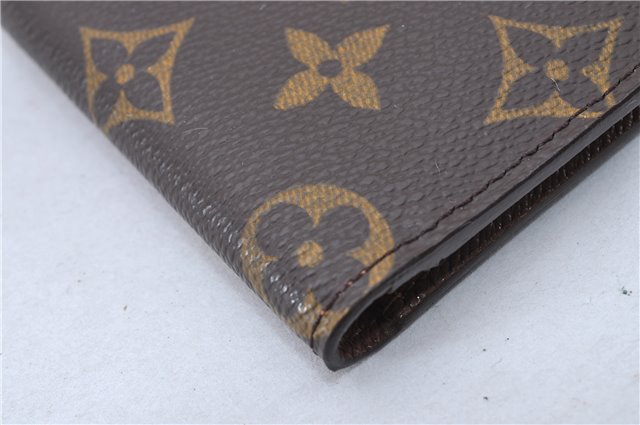 Authentic Louis Vuitton Monogram Porte Valeurs Cartes Credit M61823 Wallet 2899F