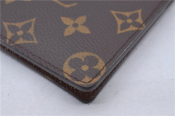 Authentic Louis Vuitton Monogram Porte Valeurs Cartes Credit M61823 Wallet 2899F