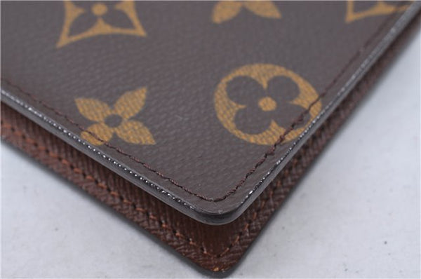 Authentic Louis Vuitton Monogram Porte Valeurs Cartes Credit M61823 Wallet 2899F