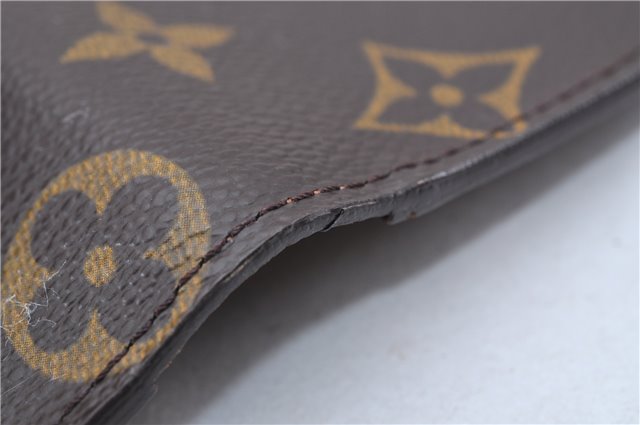 Authentic Louis Vuitton Monogram Porte Valeurs Cartes Credit M61823 Wallet 2899F