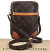 Authentic Louis Vuitton Monogram Danube Shoulder Cross Body Bag M45266 LV 2900D