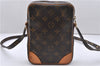 Authentic Louis Vuitton Monogram Danube Shoulder Cross Body Bag M45266 LV 2900D