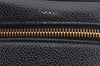 Authentic CHANEL Caviar Skin Vanity Cosmetic Bag Pouch Purse Black CC 2900I