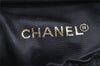 Authentic CHANEL Caviar Skin Vanity Cosmetic Bag Pouch Purse Black CC 2900I