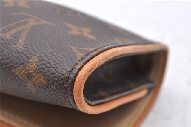 Authentic Louis Vuitton Monogram Pochette Twin GM Shoulder Bag M51852 LV 2901D