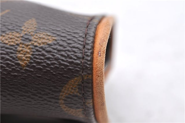 Authentic Louis Vuitton Monogram Pochette Twin GM Shoulder Bag M51852 LV 2901D