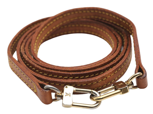 Authentic Louis Vuitton Leather Shoulder Strap Beige 46.9" LV 2902E