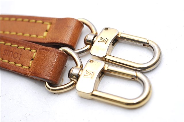 Authentic Louis Vuitton Leather Shoulder Strap Beige 46.9