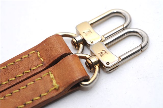 Authentic Louis Vuitton Leather Shoulder Strap Beige 46.9