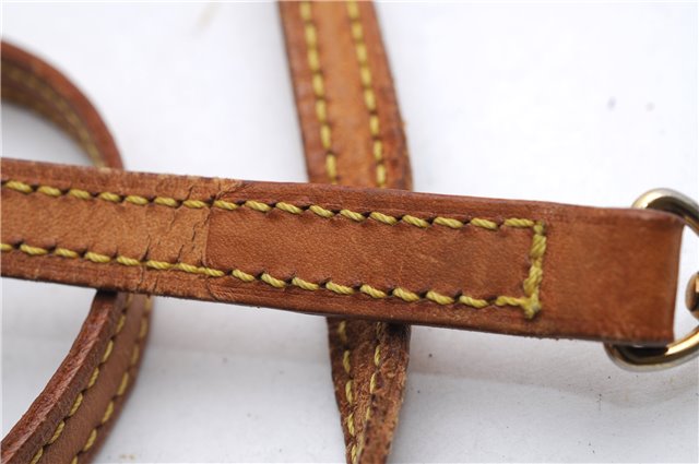 Authentic Louis Vuitton Leather Shoulder Strap Beige 46.9