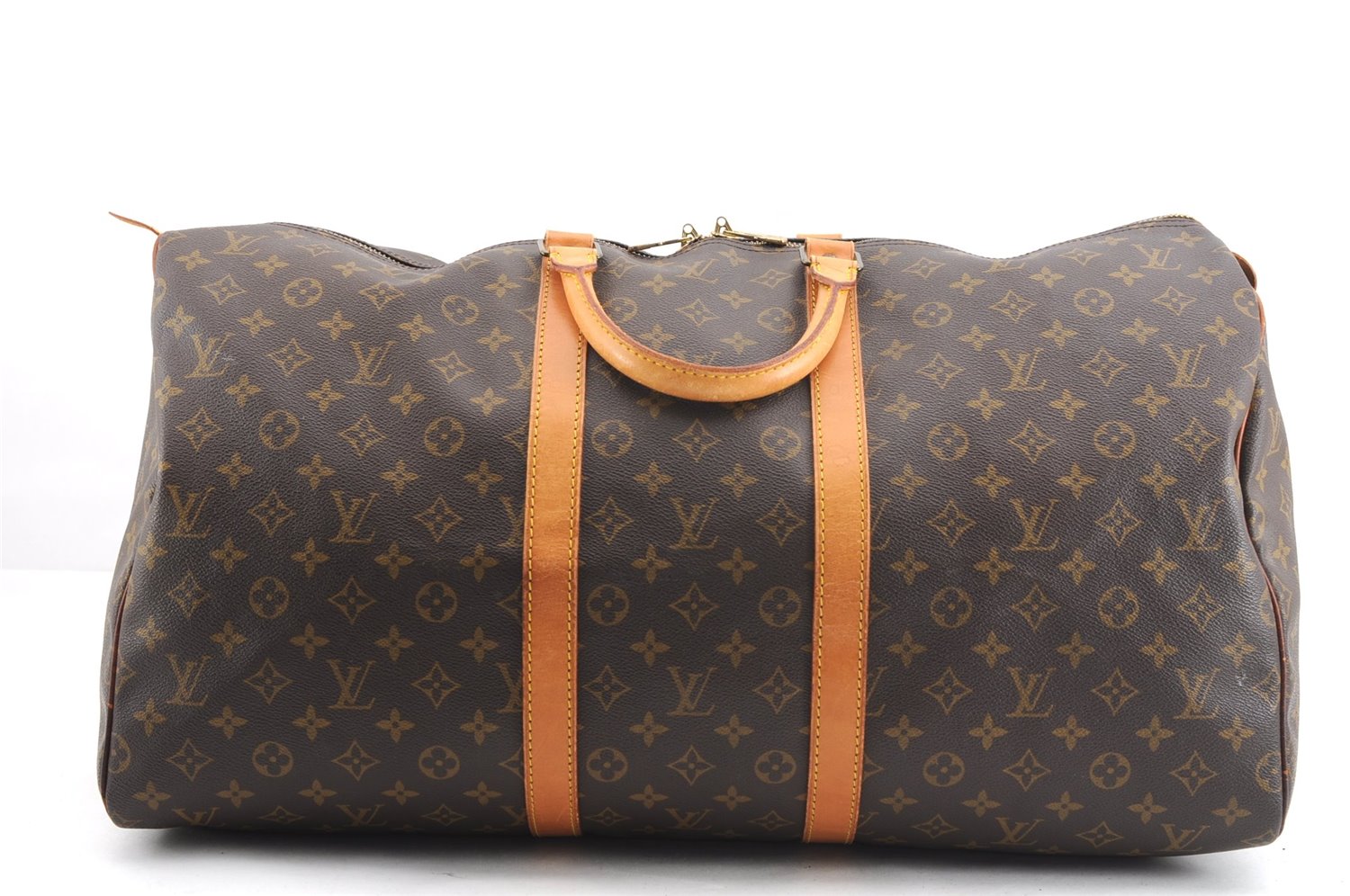 Authentic Louis Vuitton Monogram Keepall 55 Travel Boston Bag M41424 LV 2902F