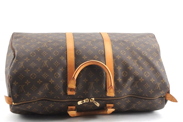 Authentic Louis Vuitton Monogram Keepall 55 Travel Boston Bag M41424 LV 2902F