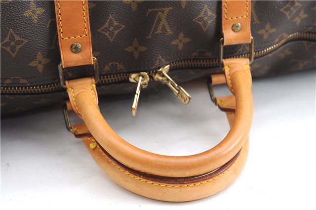 Authentic Louis Vuitton Monogram Keepall 55 Travel Boston Bag M41424 LV 2902F