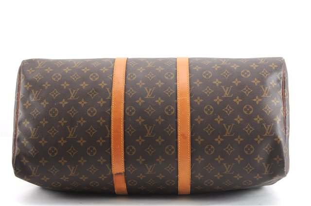 Authentic Louis Vuitton Monogram Keepall 55 Travel Boston Bag M41424 LV 2902F