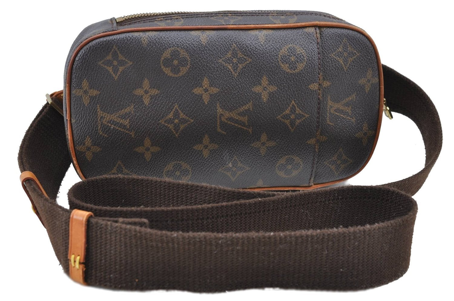 Authentic Louis Vuitton Monogram Pochette Gange Waist Waist bag M51870 LV 2903D