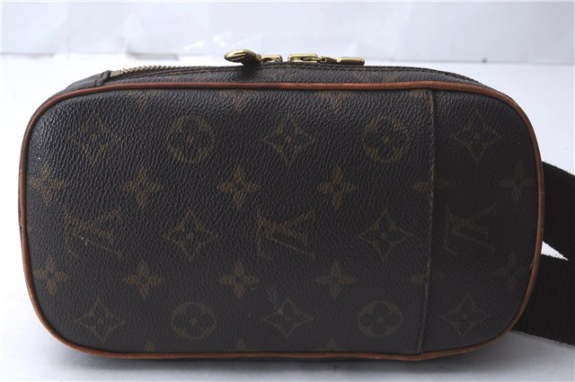 Authentic Louis Vuitton Monogram Pochette Gange Waist Waist bag M51870 LV 2903D