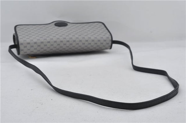 Authentic GUCCI Micro GG PVC Leather Shoulder Cross Body Bag Purse Navy 2903E