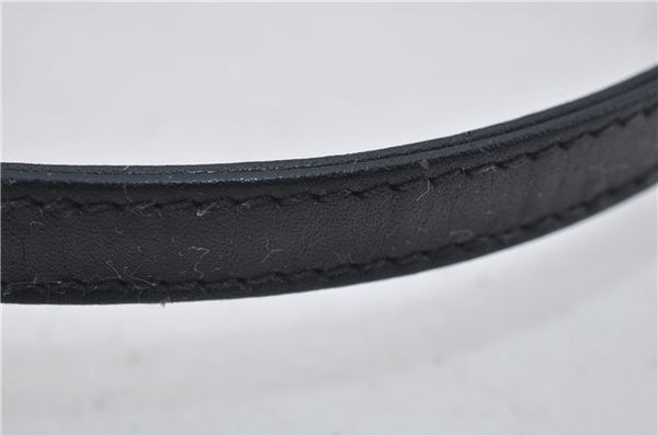 Authentic GUCCI Micro GG PVC Leather Shoulder Cross Body Bag Purse Navy 2903E