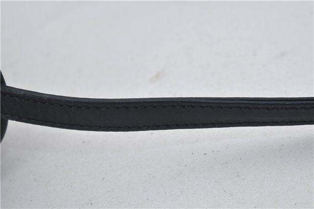 Authentic GUCCI Micro GG PVC Leather Shoulder Cross Body Bag Purse Navy 2903E