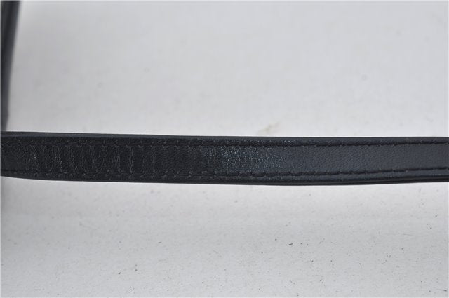 Authentic GUCCI Micro GG PVC Leather Shoulder Cross Body Bag Purse Navy 2903E