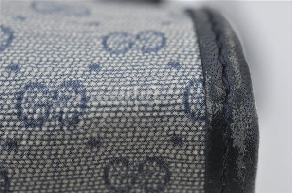 Authentic GUCCI Micro GG PVC Leather Shoulder Cross Body Bag Purse Navy 2903E