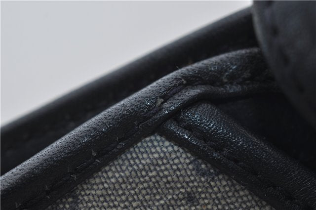 Authentic GUCCI Micro GG PVC Leather Shoulder Cross Body Bag Purse Navy 2903E