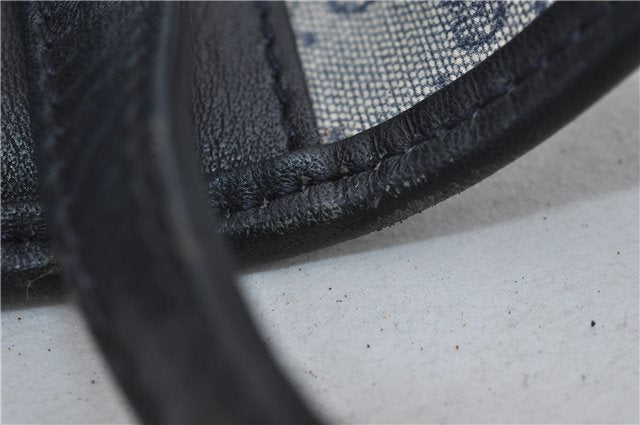 Authentic GUCCI Micro GG PVC Leather Shoulder Cross Body Bag Purse Navy 2903E