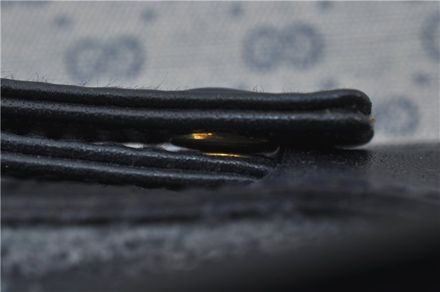 Authentic GUCCI Micro GG PVC Leather Shoulder Cross Body Bag Purse Navy 2903E