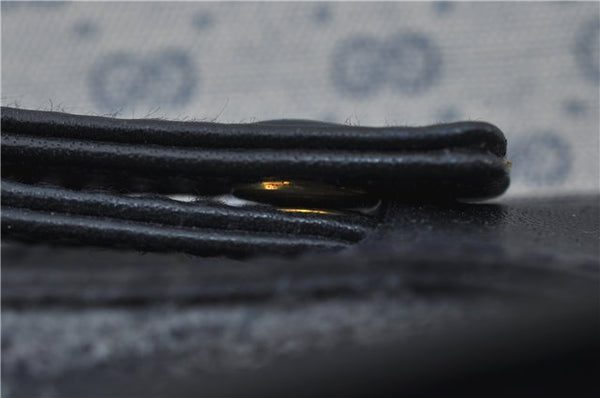 Authentic GUCCI Micro GG PVC Leather Shoulder Cross Body Bag Purse Navy 2903E