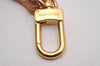 Authentic Louis Vuitton Bag Charm Key Ring Leather Strap Gold LV 2903I