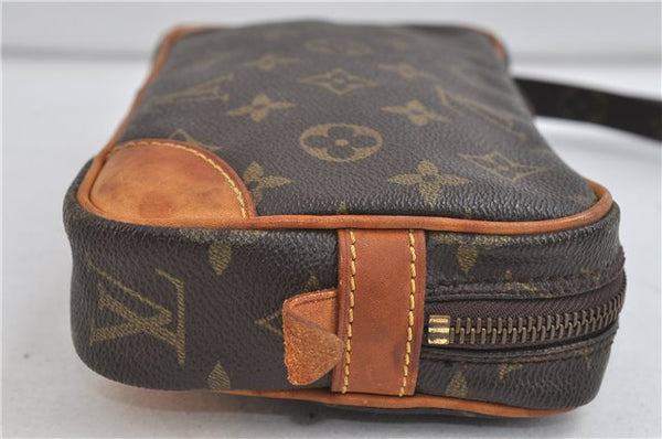 Auth Louis Vuitton Monogram Marly Dragonne PM Clutch Hand Bag M51827 LV 2904D