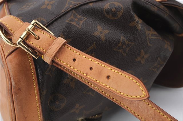 Authentic Louis Vuitton Monogram Montsouris MM Backpack M51136 LV 2905D