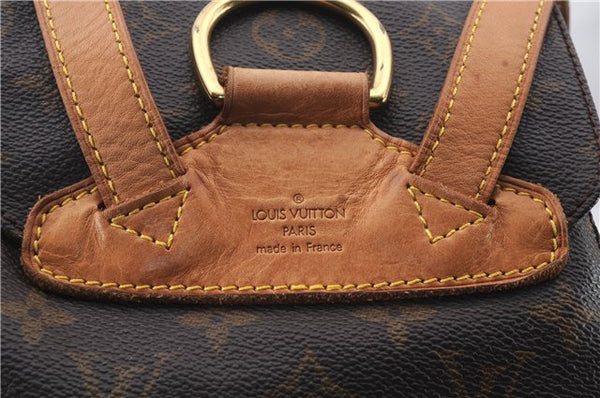 Authentic Louis Vuitton Monogram Montsouris MM Backpack M51136 LV 2905D