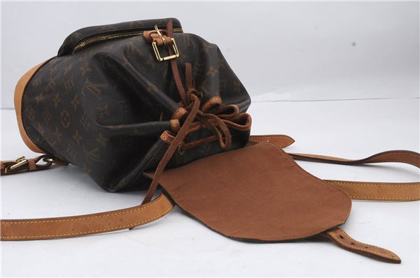 Authentic Louis Vuitton Monogram Montsouris MM Backpack M51136 LV 2905D
