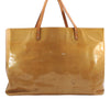 Authentic Louis Vuitton Vernis Reade GM Hand Tote Bag Yellow M91140 LV 2905E