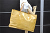 Authentic Louis Vuitton Vernis Reade GM Hand Tote Bag Yellow M91140 LV 2905E