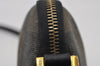 Authentic FENDI Pequin Check Shoulder Cross Bag PVC Leather Brown Black 2905I
