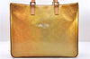 Authentic Louis Vuitton Vernis Columbus Shoulder Tote Bag Yellow M91028 LV 2906E