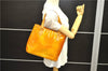 Authentic Louis Vuitton Vernis Houston Shoulder Hand Bag Yellow M91004 LV 2907E