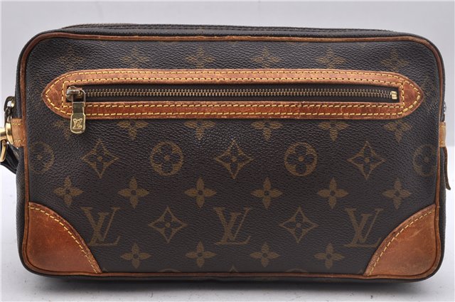 Auth Louis Vuitton Monogram Marly Dragonne GM Clutch Hand Bag M51825 LV 2909D