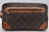 Auth Louis Vuitton Monogram Marly Dragonne GM Clutch Hand Bag M51825 LV 2909D