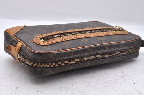 Auth Louis Vuitton Monogram Marly Dragonne GM Clutch Hand Bag M51825 LV 2909D