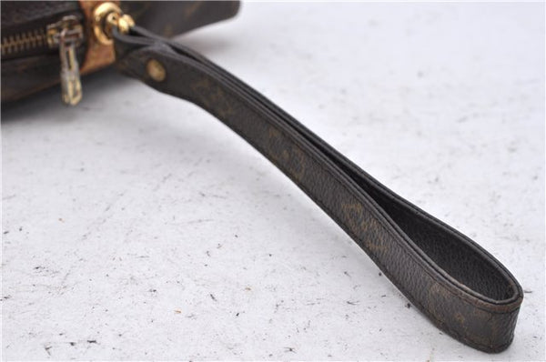 Auth Louis Vuitton Monogram Marly Dragonne GM Clutch Hand Bag M51825 LV 2909D