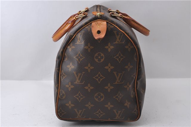 Authentic Louis Vuitton Monogram Speedy 30 Hand Bag M41526 LV 2910D